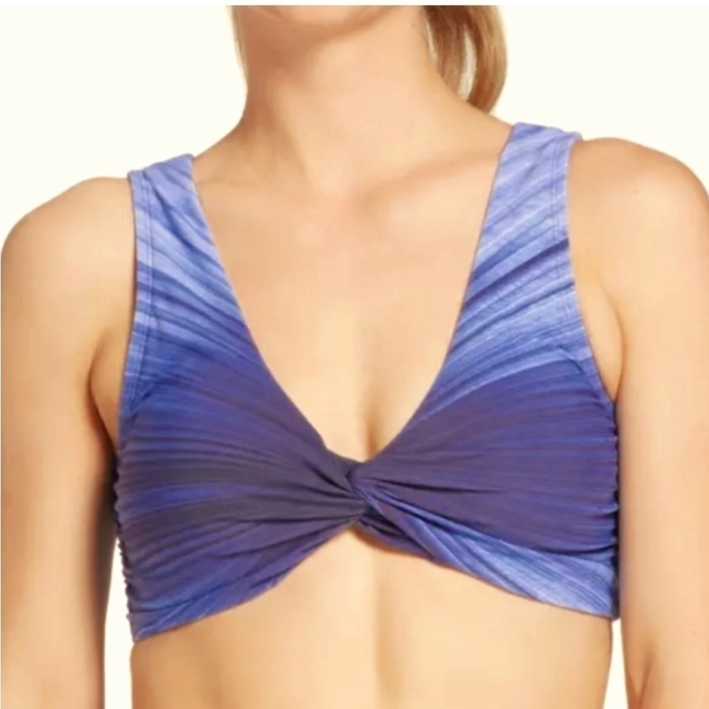NWT CALIA by Carrie Underwood Reversible Knot Swim Top Purple Ombre Bikini
